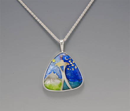 CMR008 Day and Night in Seattle Pendant
